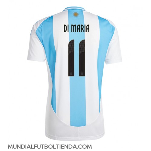 Camiseta Argentina Angel Di Maria #11 Primera Equipación Replica Copa America 2024 mangas cortas